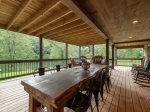 The River House: Entry Level Deck Dining Area